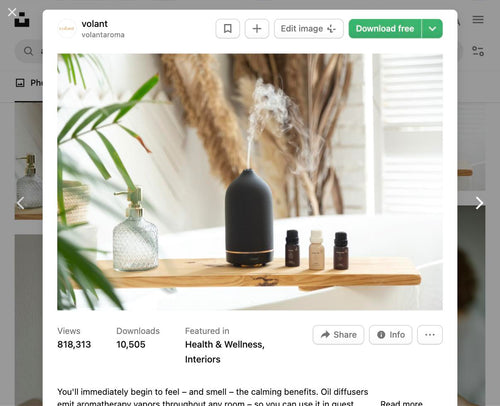 Organic Aromatherapy Ultrasonic Diffuser – 528 Hz Frequency Wellness